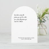 ミニマルな 招待状 (スタンド正面)