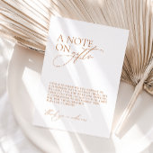 ミニマルな「贈り物に関する注結婚記」の願い事 エンクロージャーカード