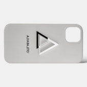 ミニマルな"Ajia"ショップロゴiPhoneケース Case-Mate iPhoneケース (裏面 (横))