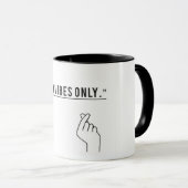 ミニマルな「Good Vibes Only」コーヒやる気を起こさせるー マグカップ (正面右)