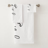 ミニマルな「Just Bream」シンプル感動的 バスタオルセット (インサイチュ)