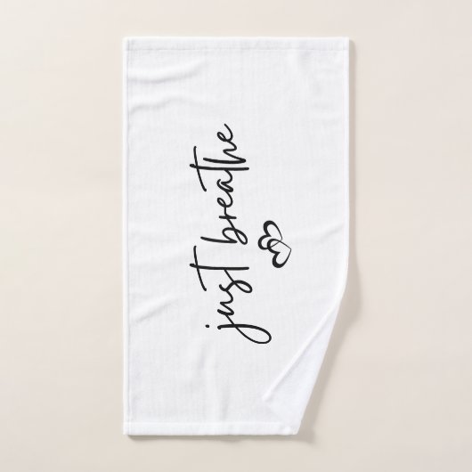 ミニマルな「Just Bream」シンプル感動的 バスタオルセット (ハンドタオル)