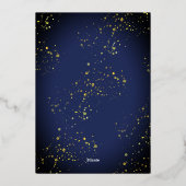 ミニマルなArchフォトフレーム新年実在 箔シーズンカード (裏面)