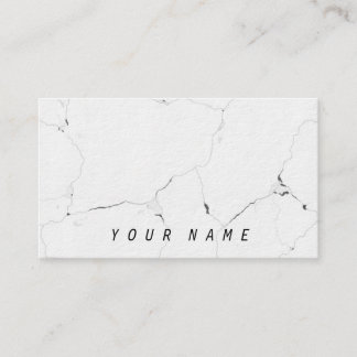 ミニマルなB&Wのクールな大理石のお洒落な上品 名刺
