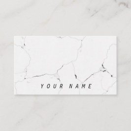 ミニマルなB&Wのクールな大理石のお洒落な上品 名刺