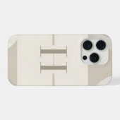 ミニマルなHの文字のスマホケース iPhoneケース (裏面横)
