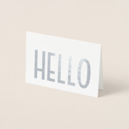 ミニマルなHelloシンプルモダングラム折り紙メモ 箔カード