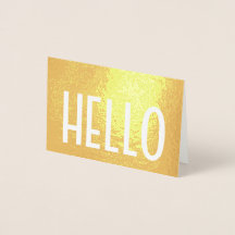 ミニマルなHelloシンプル モダン グラム フォールド ノート