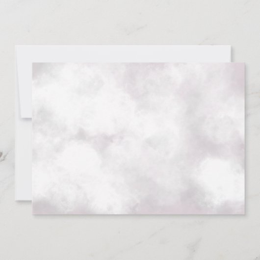 ミニマルなhelloベビー写真の誕生のお知らせ 招待状 (裏面)