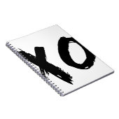 ミニマルなXOのブラシ ノートブック (右側)