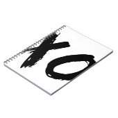 ミニマルなXOのブラシ ノートブック (左側)