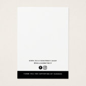 ミニマルにロゴのネックレス表示カードを追加 (裏面)