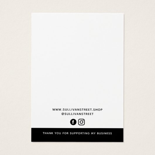 ミニマルにロゴのネックレス表示カードを追加 (裏面)