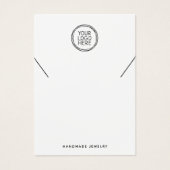 ミニマルにロゴのネックレス表示カードを追加 (正面)