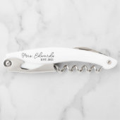 ミニマルのカスタム姓の贈り結婚物 ソムリエナイフ (正面)