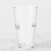 ミニマルのカスタム姓の贈り結婚物 タンブラーグラス (右)