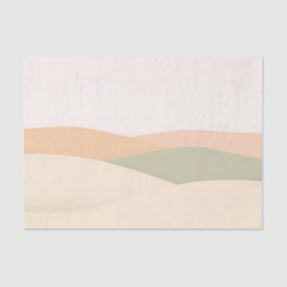 ミニマルの丘を持つ転が抽象芸術景観 薄葉紙