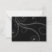 ミニマルの結婚サンキューカード ノートカード (裏面)