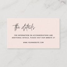 ミニマルの結婚モダン詳細・エンクロージャ・カード