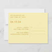 ミニマルの結婚写真Date Cardを保存 (裏面)