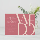 ミニマルはっきりしたサンゴ 招待状 (スタンド正面)