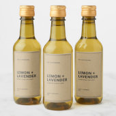 ミニマルはっきりしたス素朴縁どKraft製品ラベル ワインラベル (ボトル)