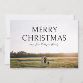 ミニマルはっきりしたタイポグラフィフォトクリエレガントスマ シーズンカード (正面)