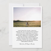 ミニマルはっきりしたタイポグラフィフォトクリエレガントスマ シーズンカード (裏面)