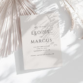 ミニマルはっきりしたタイポグラフィモダン日付を保存するCa 招待状