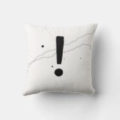 ミニマルはっきりしたデザイン枕の感嘆符 クッション (裏面)