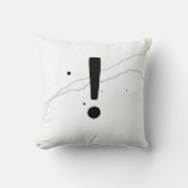 ミニマルはっきりしたデザイン枕の感嘆符 クッション (正面)