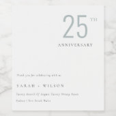 ミニマルはっきりしたデュスキーブルー ワインラベル (シングルラベル)