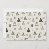 ミニマルはっきりしたフェスティバル1フォトレッドクリスマススピリット シーズンカード (裏面)