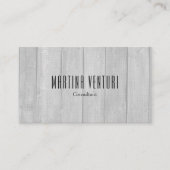 ミニマルはっきりしたプロフェッショナルプレイングレーウッド 名刺 (正面)