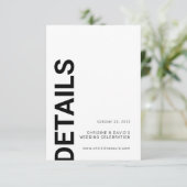 ミニマルはっきりしたム文字シンプル詳細 エンクロージャーカード (スタンド正面)