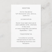 ミニマルはっきりしたム文字シンプル詳細 エンクロージャーカード (裏面)