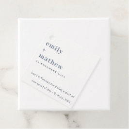 ミニマルはっきりしたモダングレイタイポグラフィ結婚ズ フェイバータグ