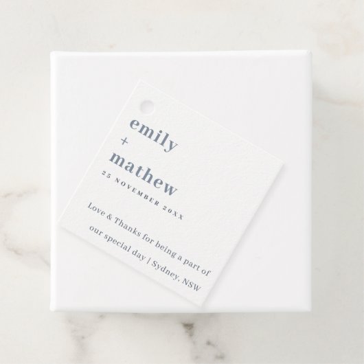 ミニマルはっきりしたモダングレイタイポグラフィ結婚ズ フェイバータグ (インサイチュ)