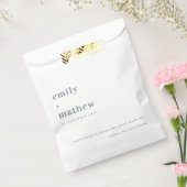 ミニマルはっきりしたモダングレイタイポグラフィ結婚ズ フェイバーバッグ (封をした状態)