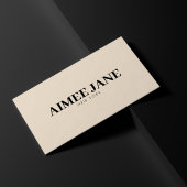 ミニマルはっきりしたラグジュアリーブティックダークアイボリー 名刺