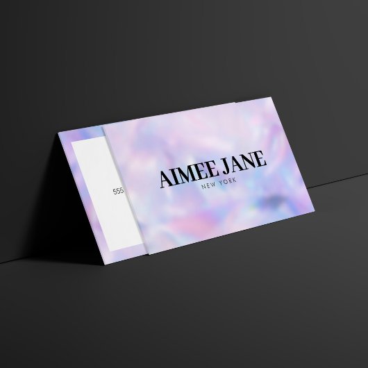 ミニマルはっきりしたラグジュアリーブティックホログラフィー 名刺