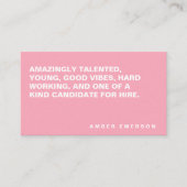 ミニマルはっきりしたラージ引用文 名刺 (正面)