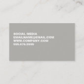 ミニマルはっきりしたラージ引用文 名刺 (裏面)