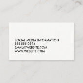 ミニマルはっきりしたラージ文字 名刺 (裏面)