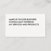 ミニマルはっきりしたラージ文字 名刺 (正面)