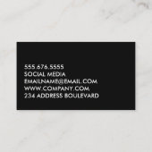 ミニマルはっきりしたラージ文字 名刺 (裏面)