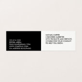 ミニマルはっきりしたラージ文字 名刺 (外部フラット)