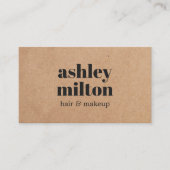 ミニマルはっきりしたリストクラフトバラヘアメイクアップ 名刺 (正面)