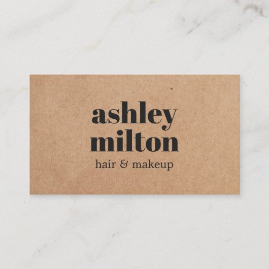 ミニマルはっきりしたリストクラフトバラヘアメイクアップ 名刺 (正面)