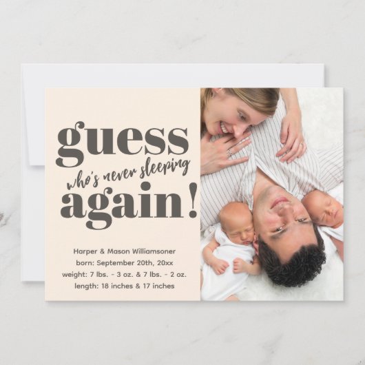 ミニマルはっきりしたリストフォトツイン誕生 (正面)